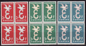 Люксембург, 1958, Европа, 3 квартблока